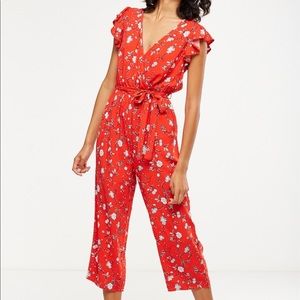 Cotton On Frankie V Neck Culotte Jumpsuit, XXS